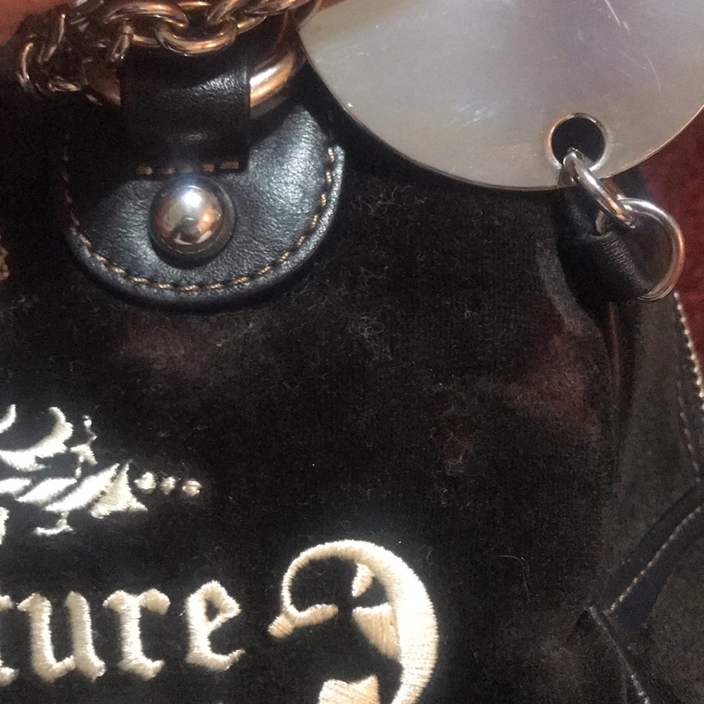 Rare Vintage Juicy Couture OG Bowler Bag Purse Velour Brown Charm Love P&G Y2k - Picture 15 of 17